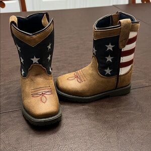 Kids Patriotic Star Boots